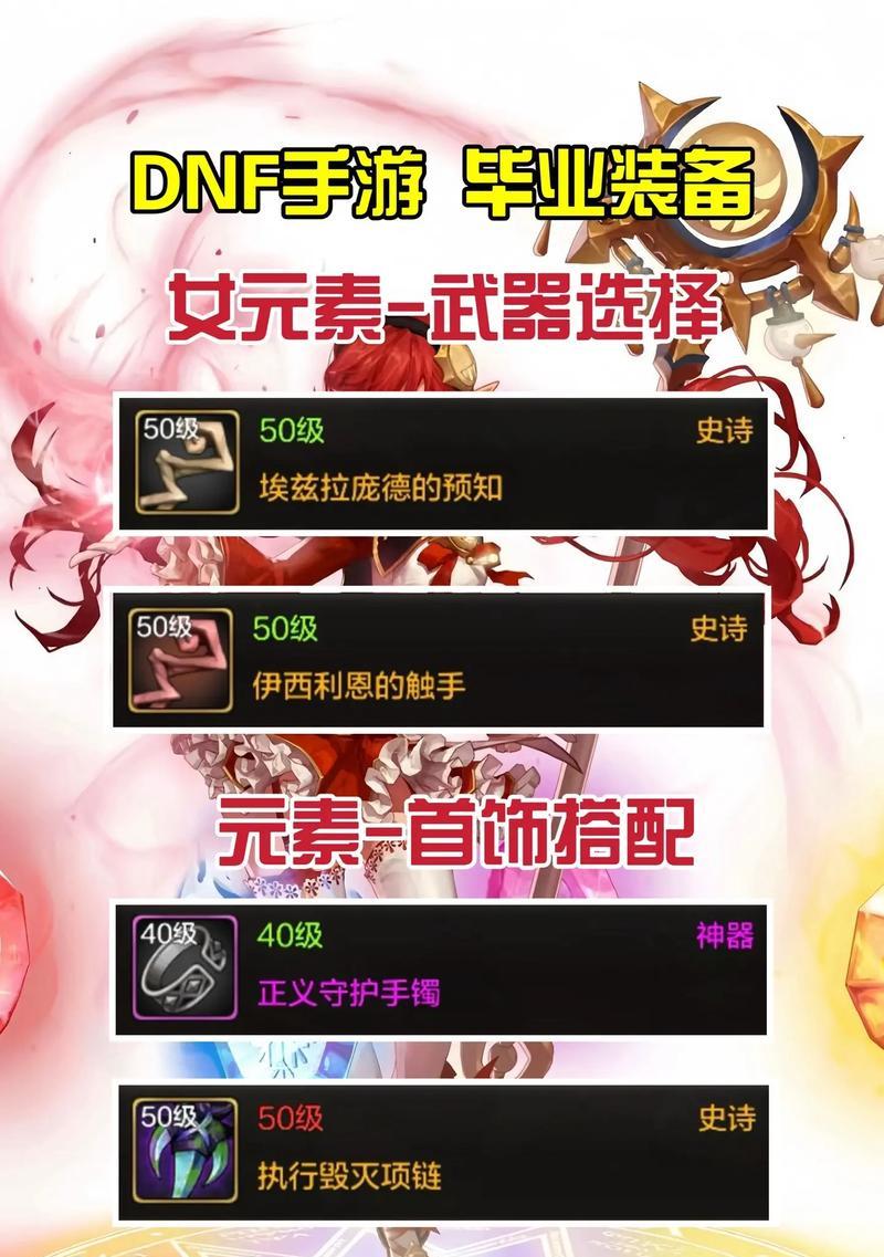 DNF元素带什么装备好?如何选择适合的元素装备?