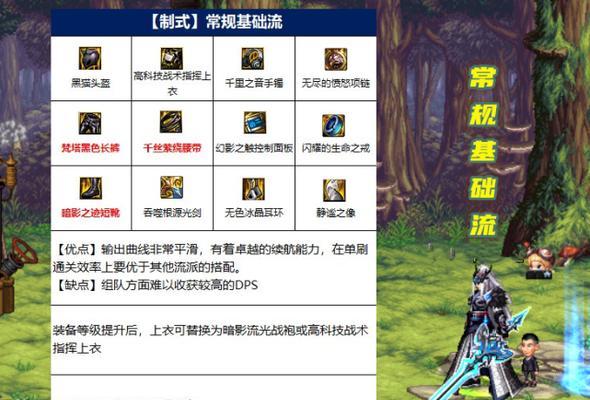 剑魂流派推荐装备选择标准是什么?如何打造?